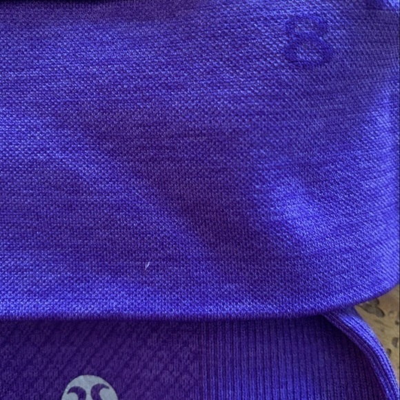 LULULEMON Seamlessly Street Crop Capri Yoga Workout Pant Heather Iris Purple 8 - Picture 4 of 10